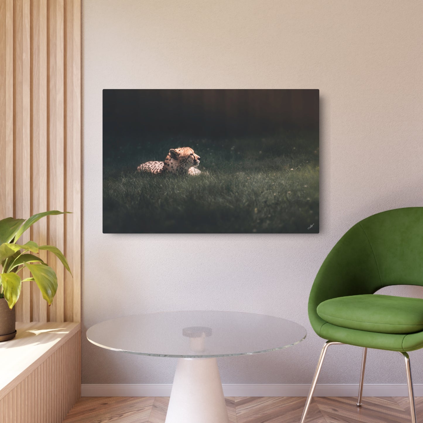 Cheetah | Metal Art Sign