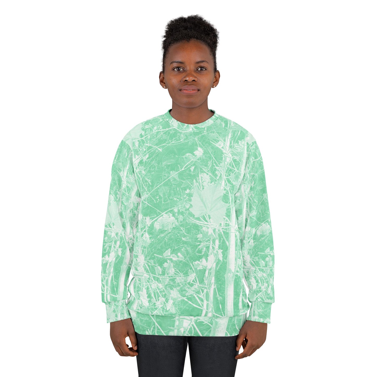 Luna Moth Green Camo | Pullover Sweatshirt