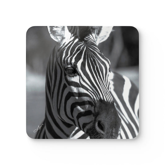Zebra | Corkwood Coaster Set (4 Piece)