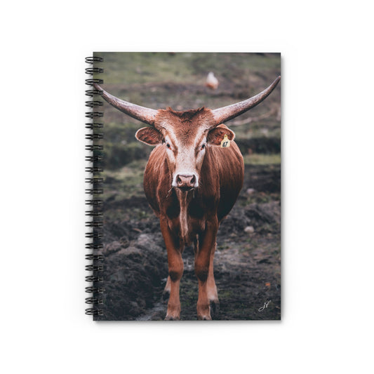 Longhorn Cow | Spiral Notebook