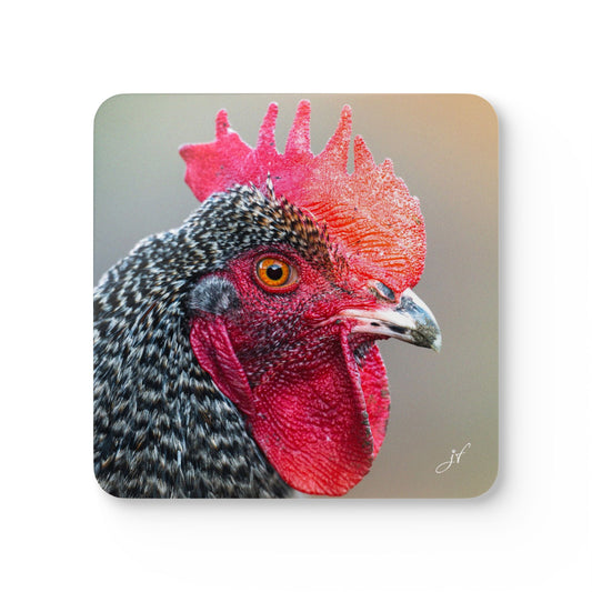 Rooster | Corkwood Coaster Set (4 Piece)