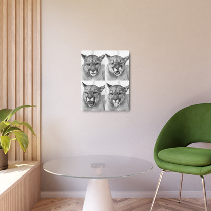 Puma Cat Collage | Metal Art Sign