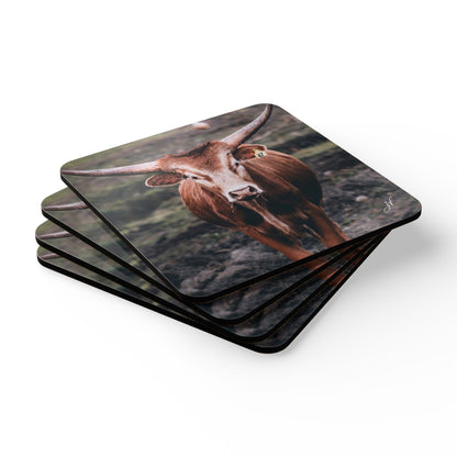 Longhorn Cow Bundle (Coaster Set, Mug and T-Shirt)