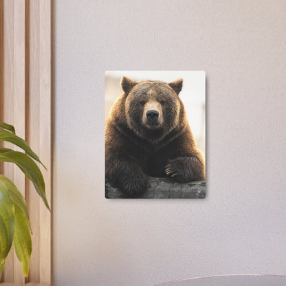 Bear Posing | Metal Art Sign