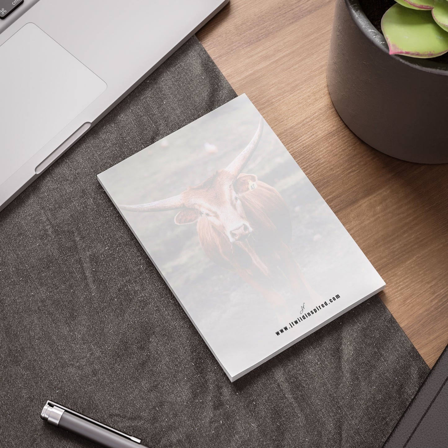 Longhorn Cow | Post-It Note Stack