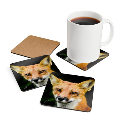 Fox | Corkwood Coaster Set (4 Piece)