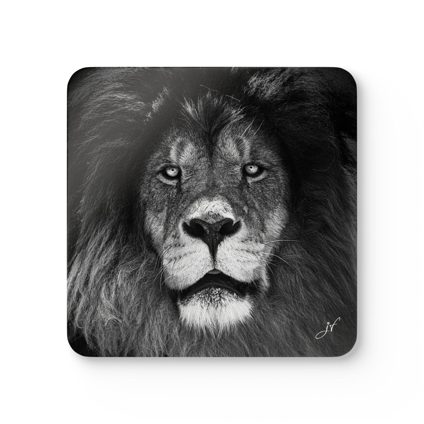Lion | Corkwood Coaster Set (4 Piece)