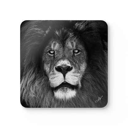Lion | Corkwood Coaster Set (4 Piece)
