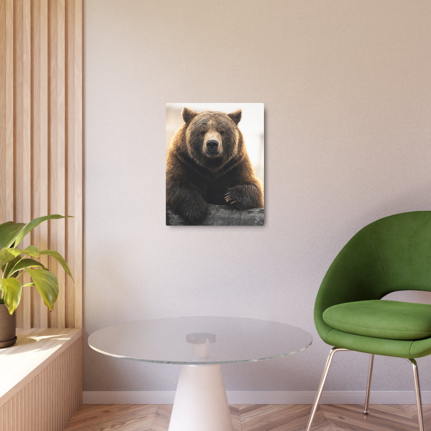 Bear Posing | Metal Art Sign