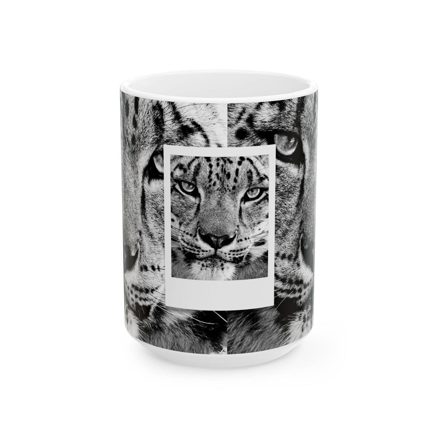 Snow Leopard Bundle (Coaster Set, Mug and T-Shirt)
