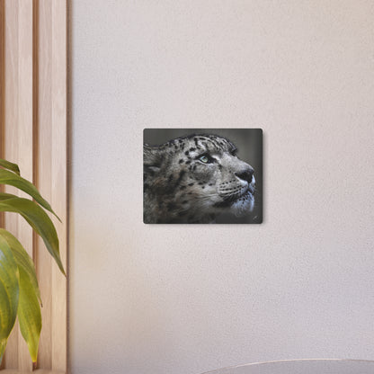 Snow Leopard | Metal Art Sign