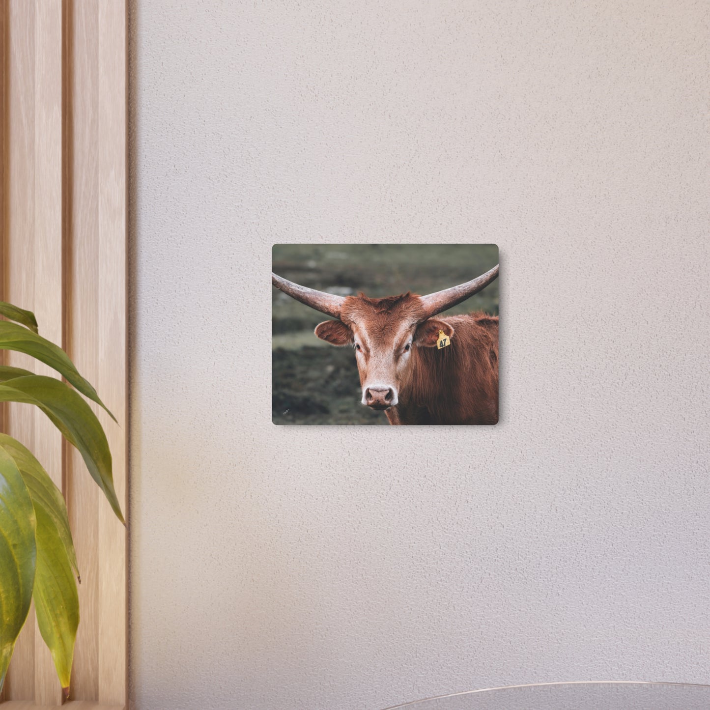 Longhorn Cow | Metal Art Sign