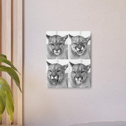 Puma Cat Collage | Metal Art Sign