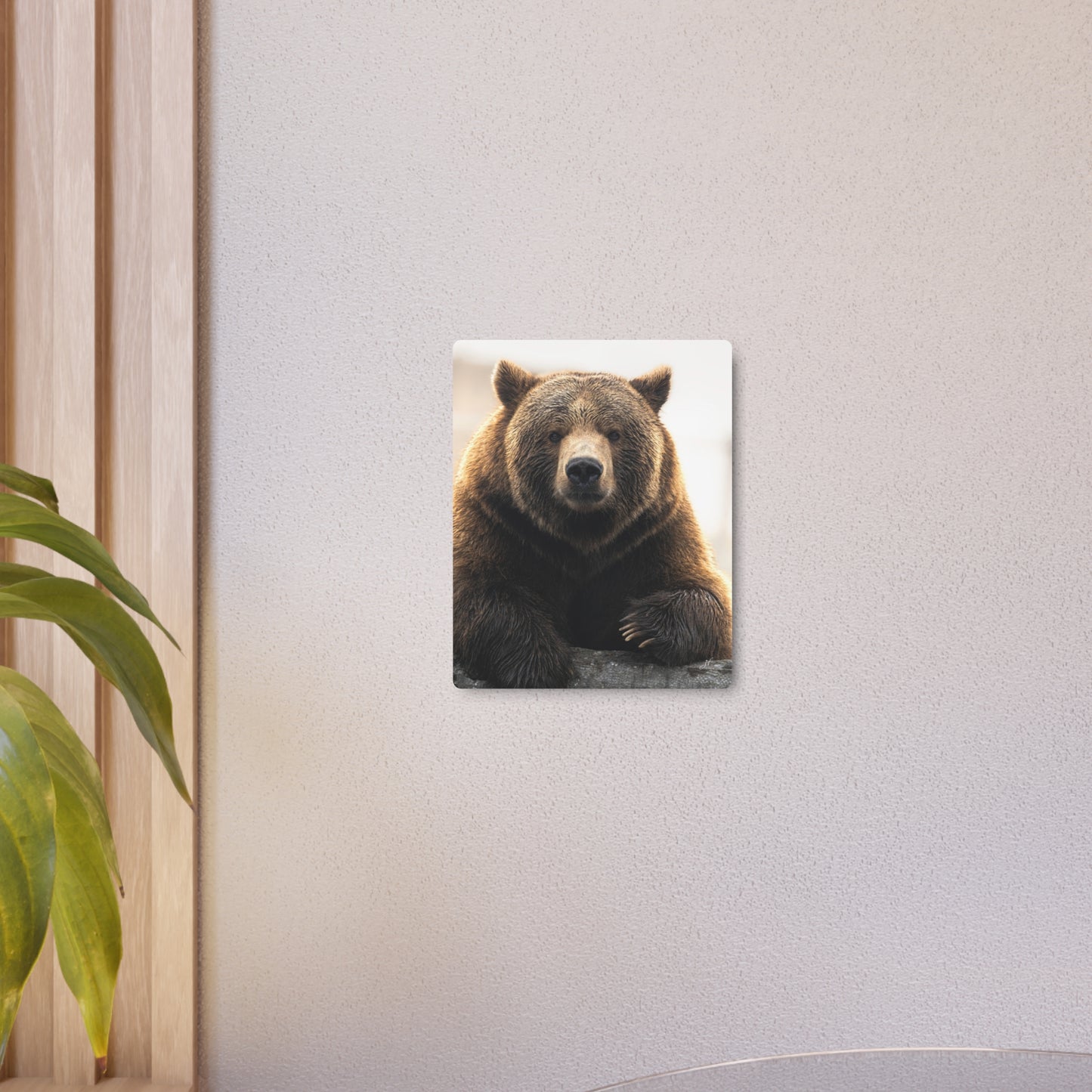 Bear Posing | Metal Art Sign