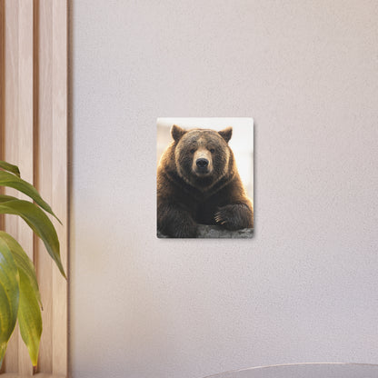 Bear Posing | Metal Art Sign