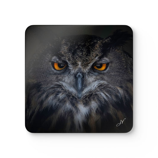 Owl | Corkwood Coaster Set (4 Piece)